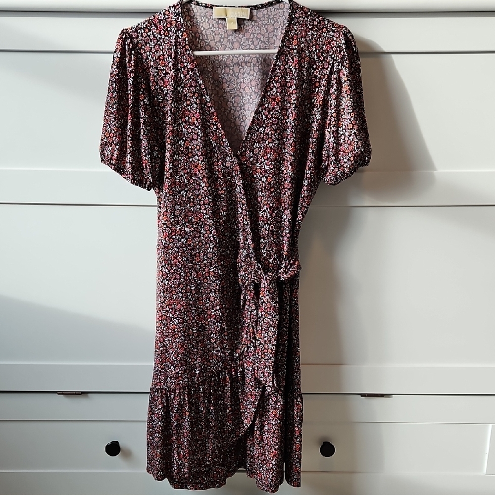 Michael Kors Red Floral Mini Dress